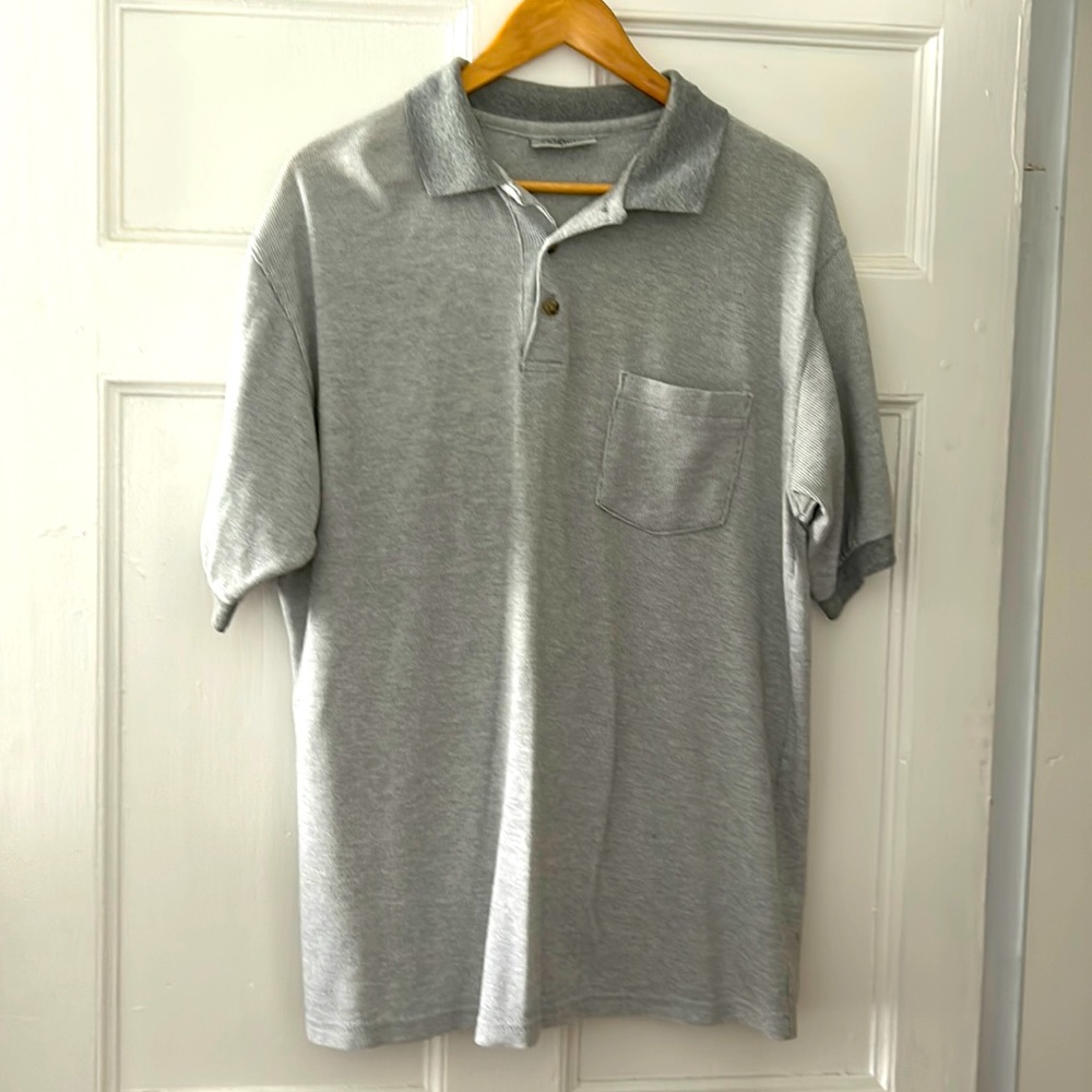 Penguin Sport club shirt, men’s size L. 1 Colour is light gray . 1 is Navy blue